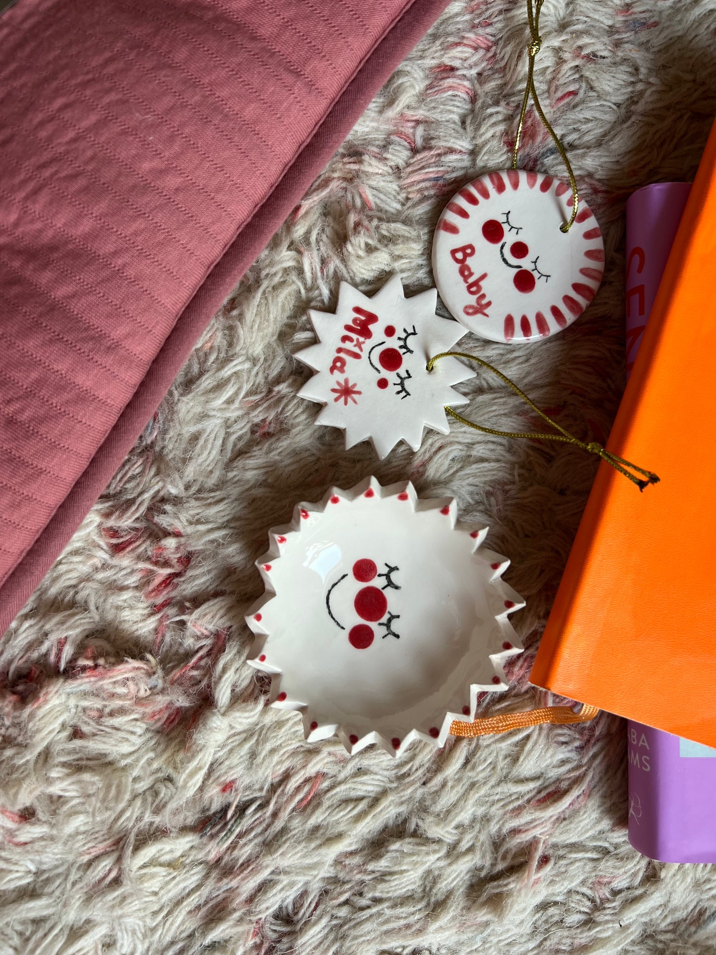 Ceramic name keepsake decoration