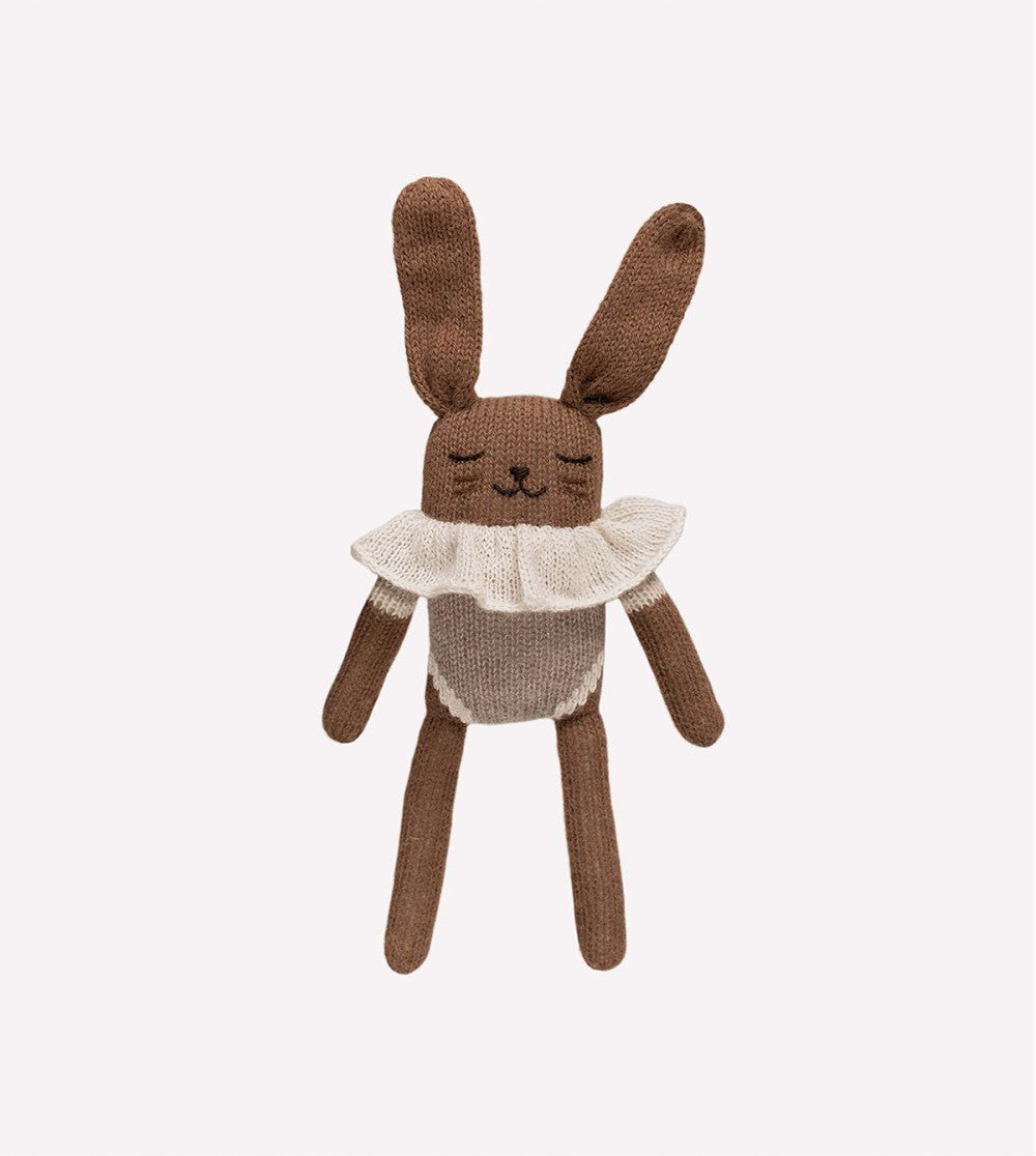 Bunny knit toy in oat - main sauvage