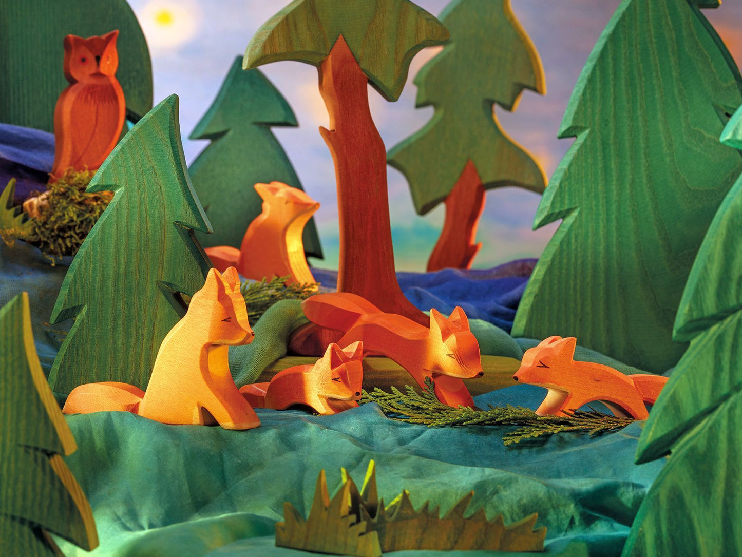 Small running fox by Ostheimer