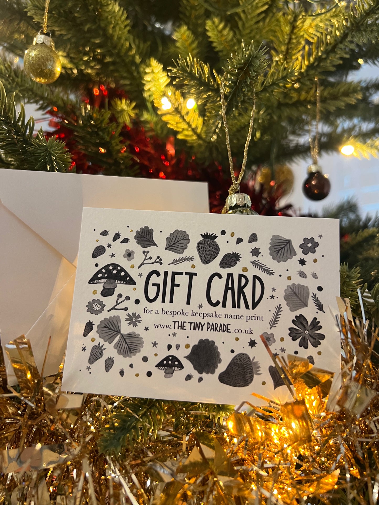 SALE - 20% off - Gift card for a bespoke name keepsake print A6
