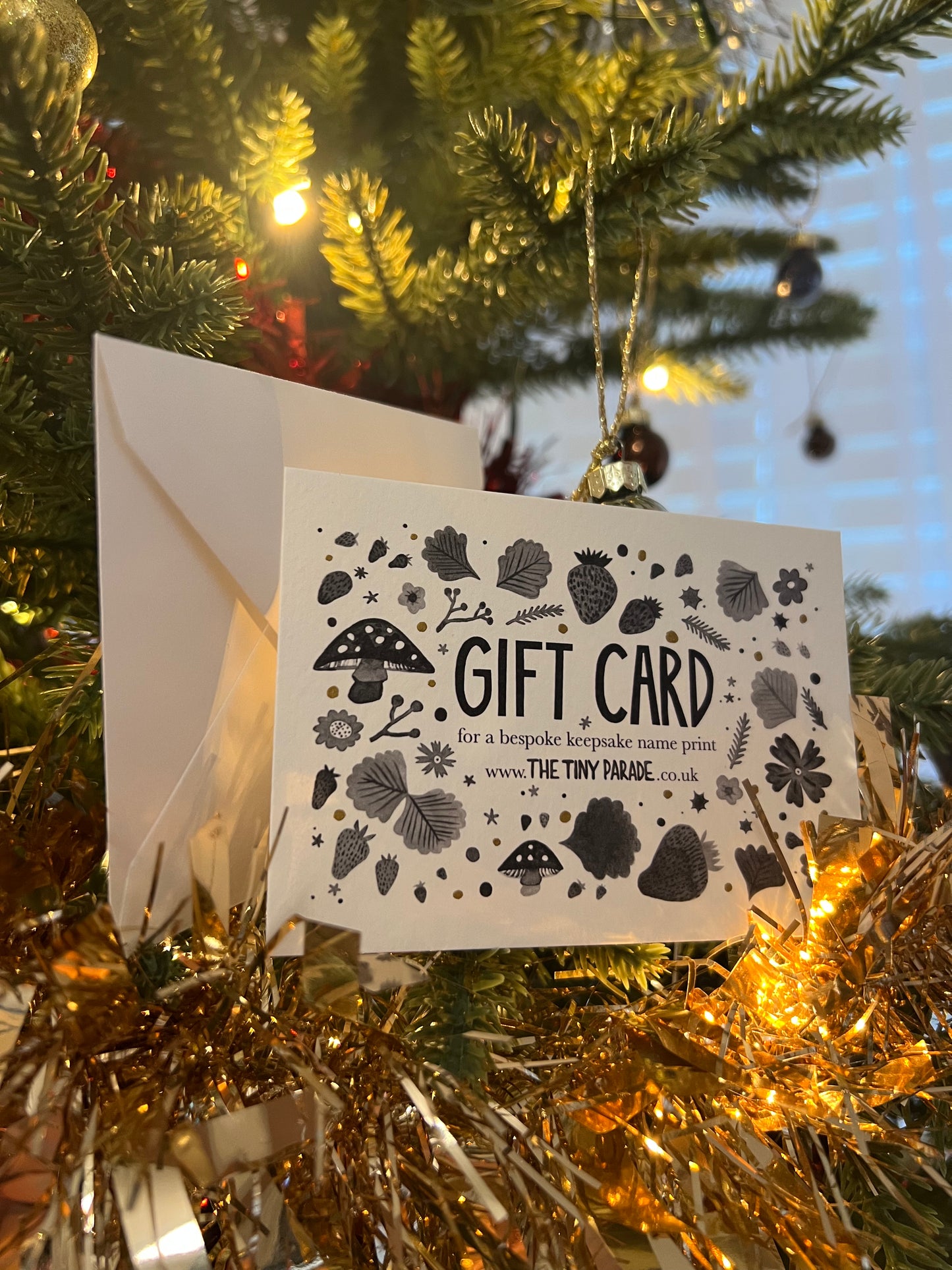 SALE - 20% off - Gift card for a bespoke name keepsake print A6