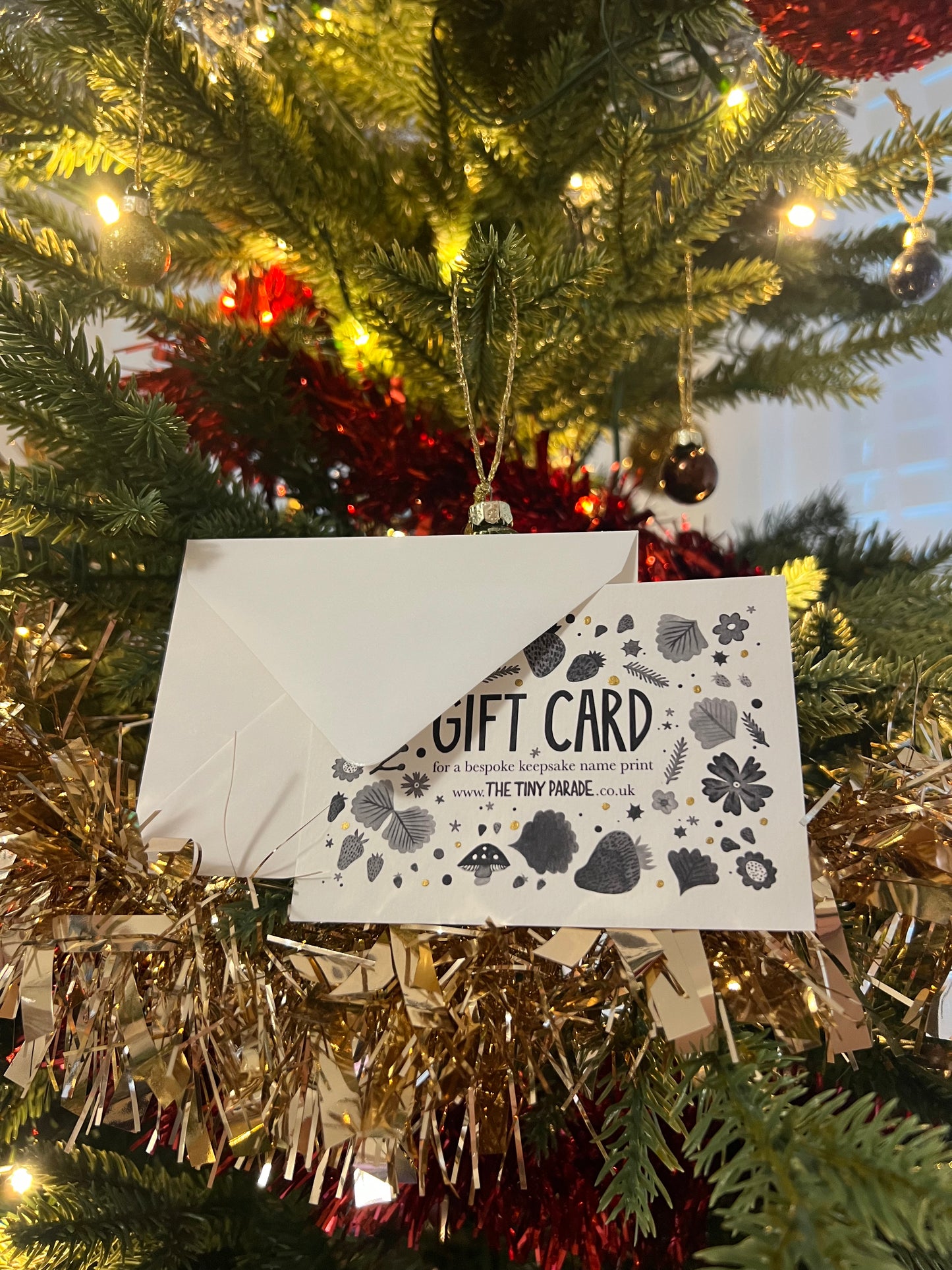 SALE - 20% off - Gift card for a bespoke name keepsake print A6