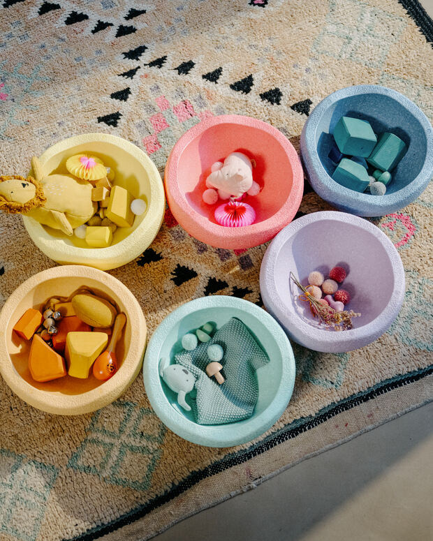 Stapelstein® original pastel rainbow set of six