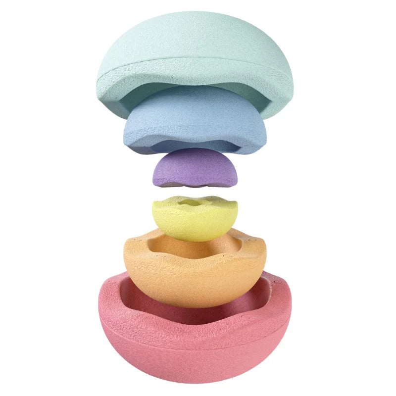 Stapelstein - inside rainbow pastel set of 6