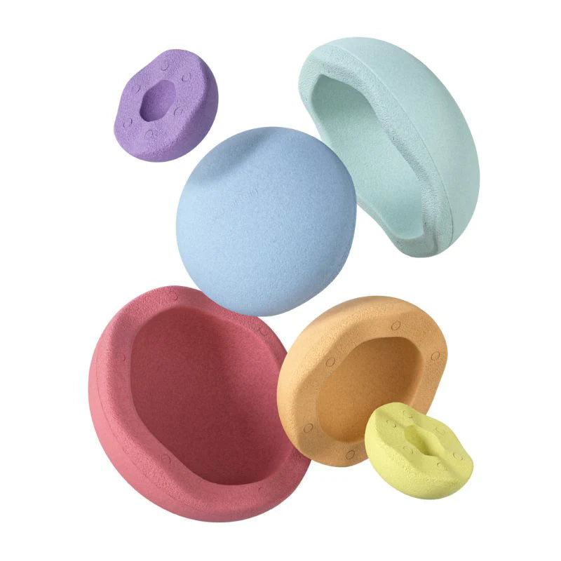 Stapelstein - inside rainbow pastel set of 6
