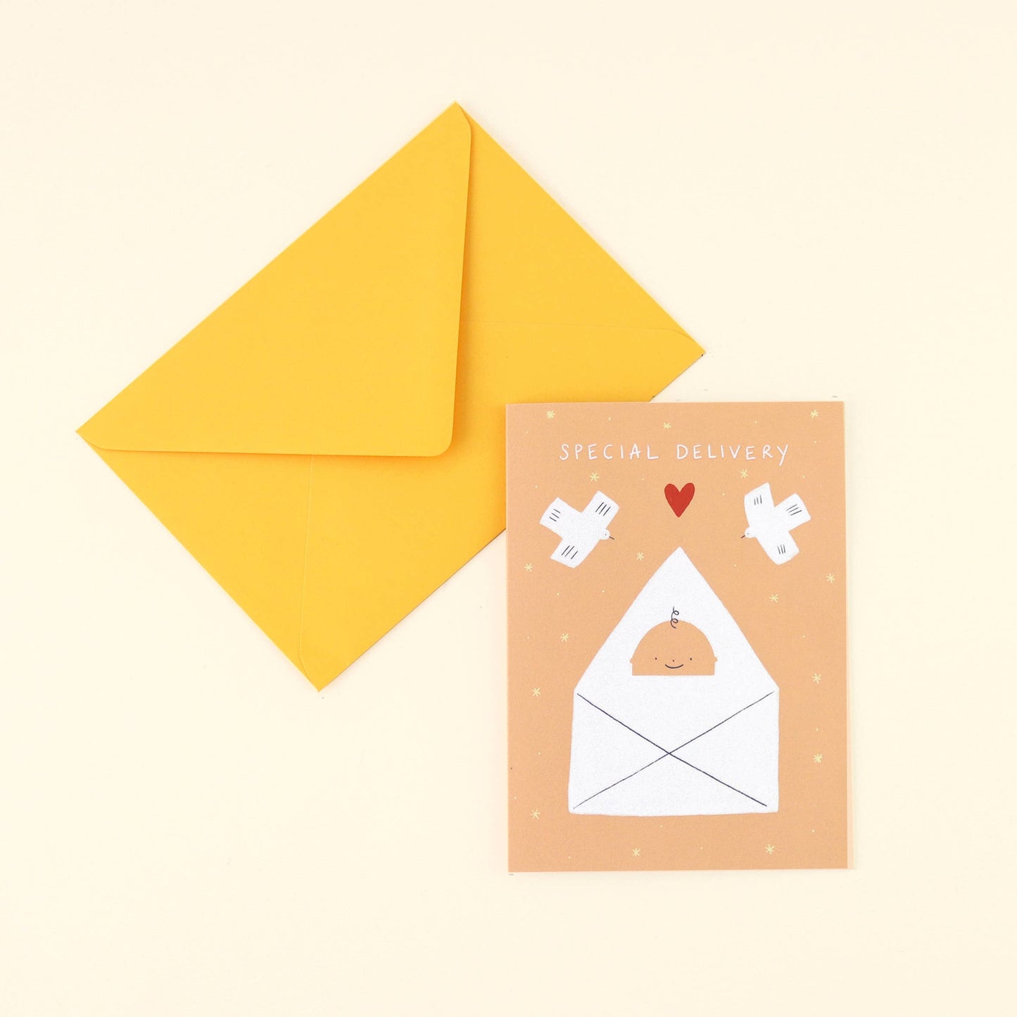 special delivery - new baby card - a6