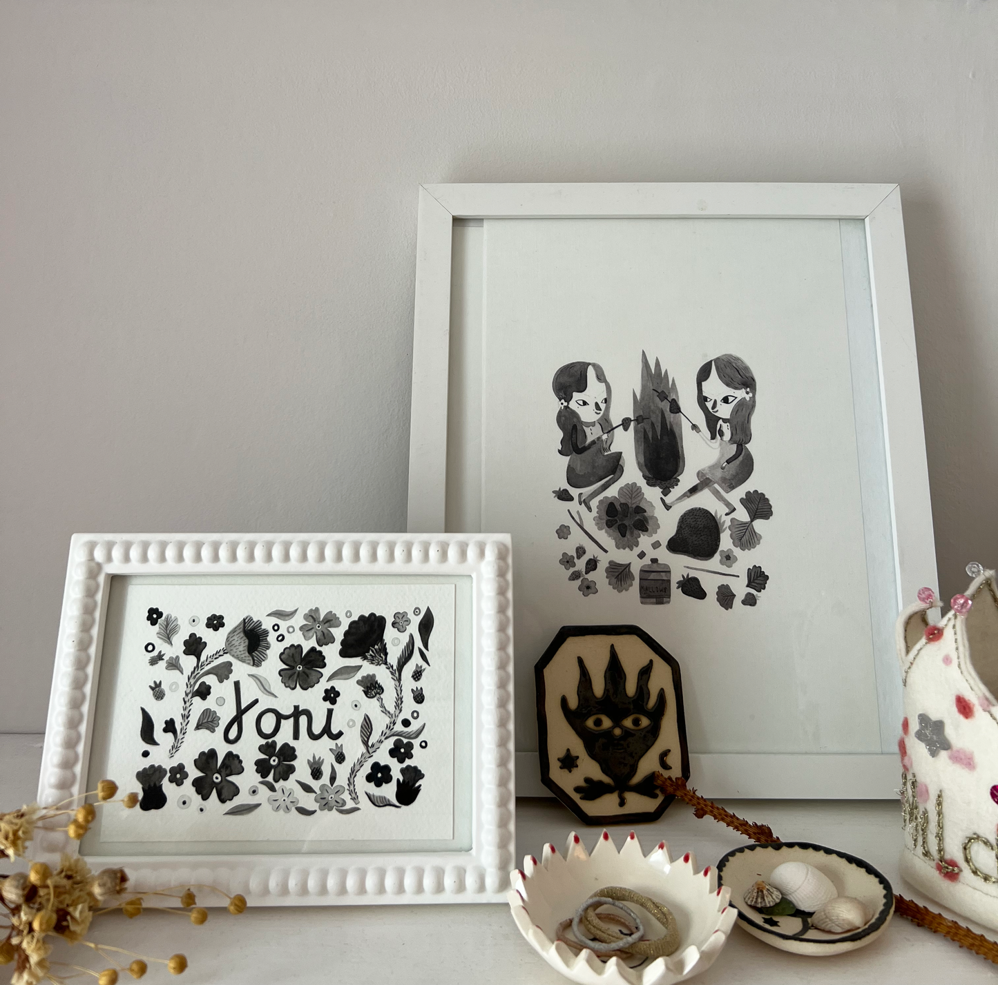 Stars bespoke keepsake name print A6