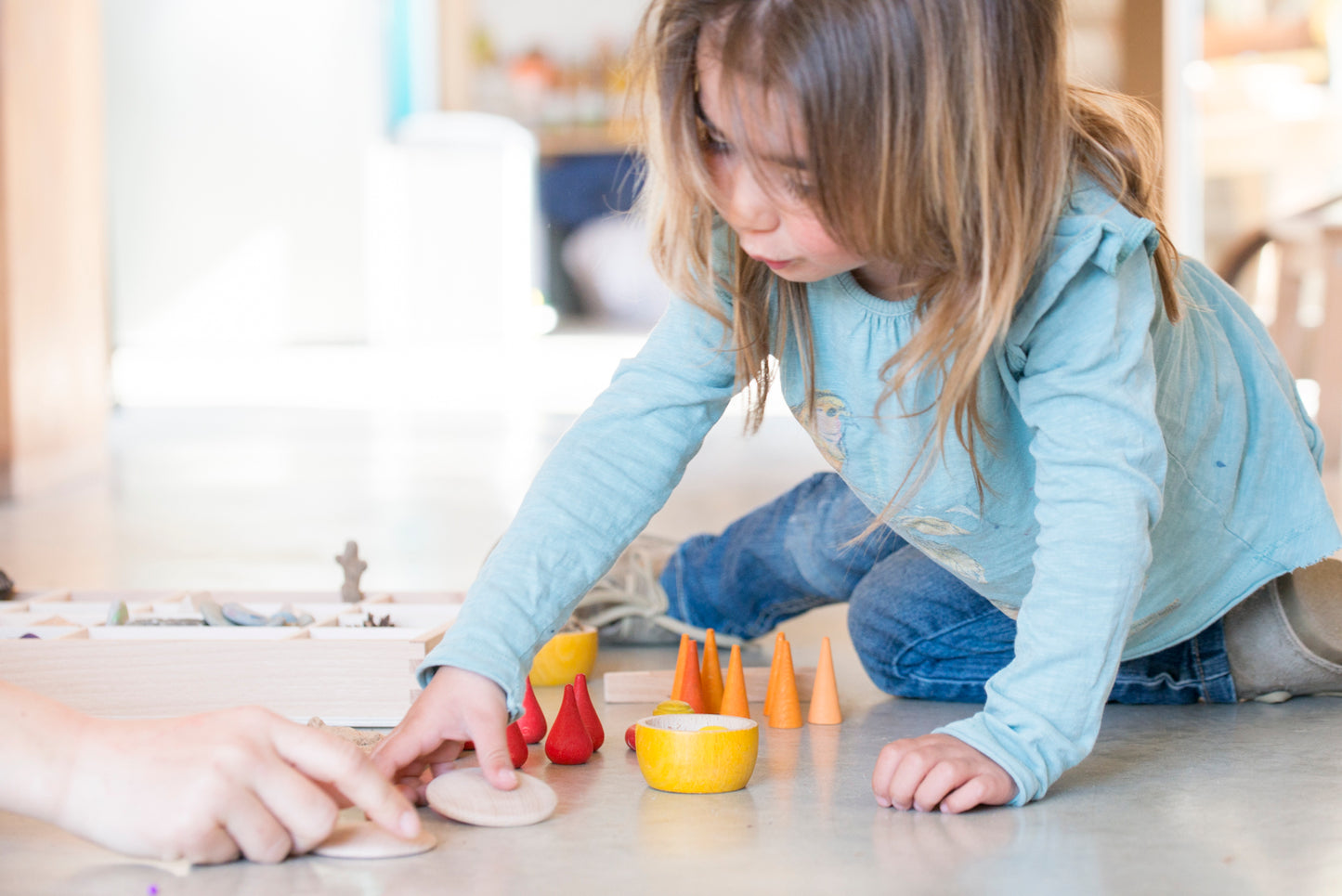 Orange cone mandala by Grapat