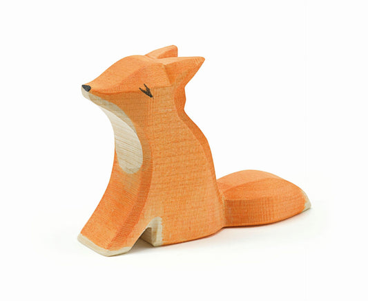 Sitting small fox by Ostheimer