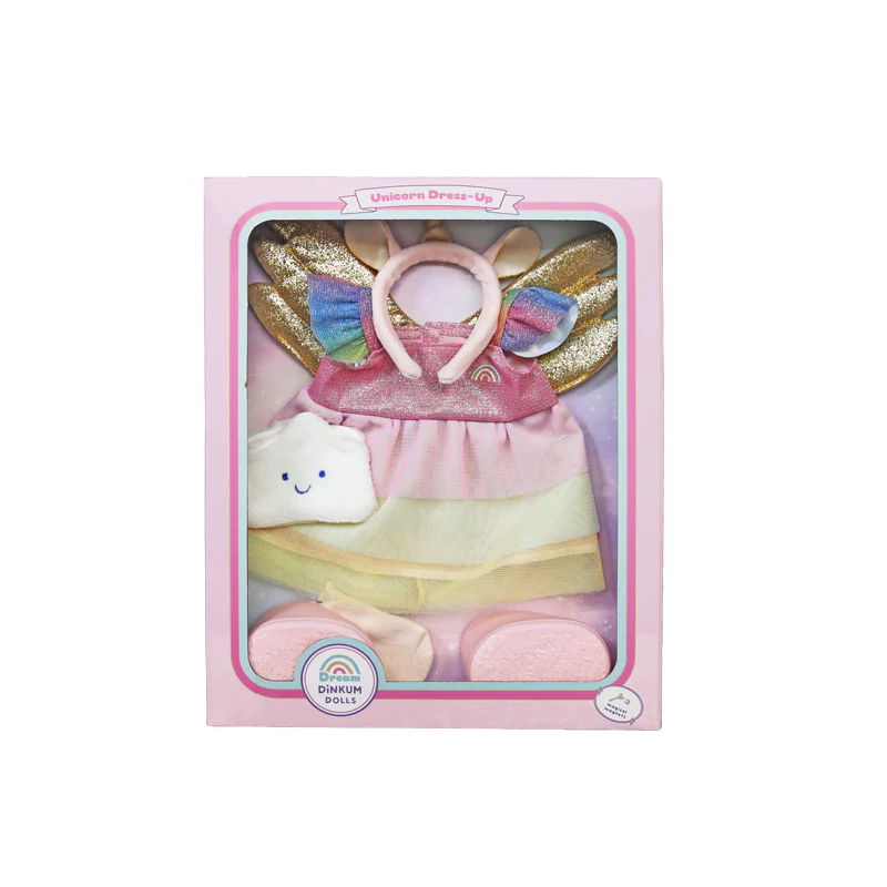 Dinkum doll unicorn dressing up outfit - limited edition